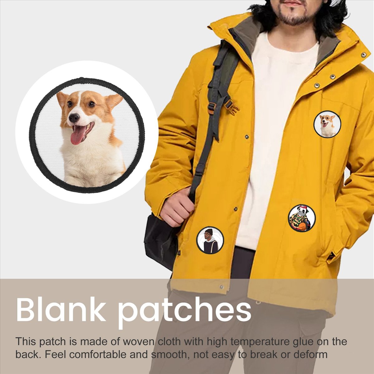 Hat Sublimation Blank - KSOL 16 Pieces Sublimation Patch Blanks