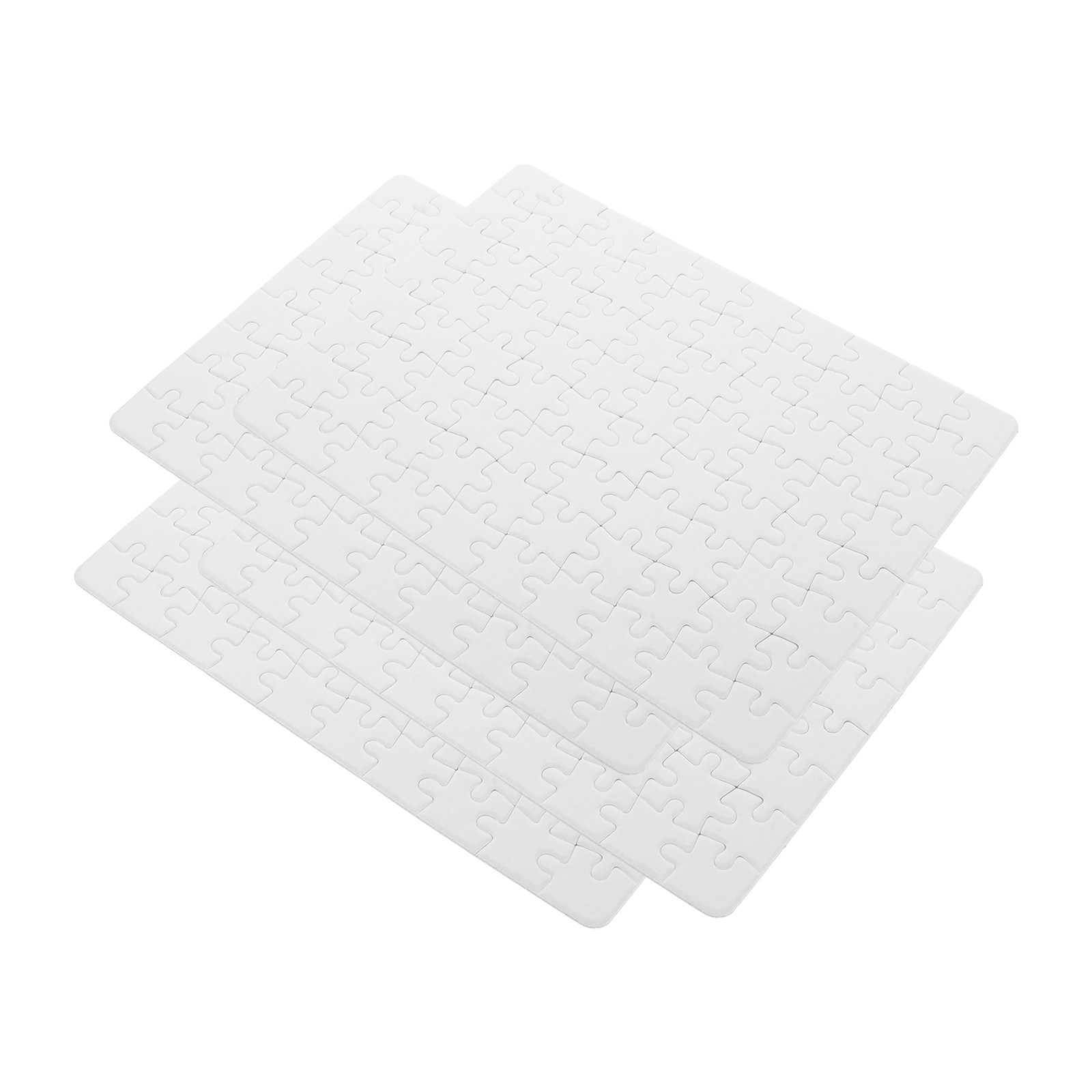 4Sheets Blank Puzzle Pieces Wh - Puzzle Blank White ulasan dan harga