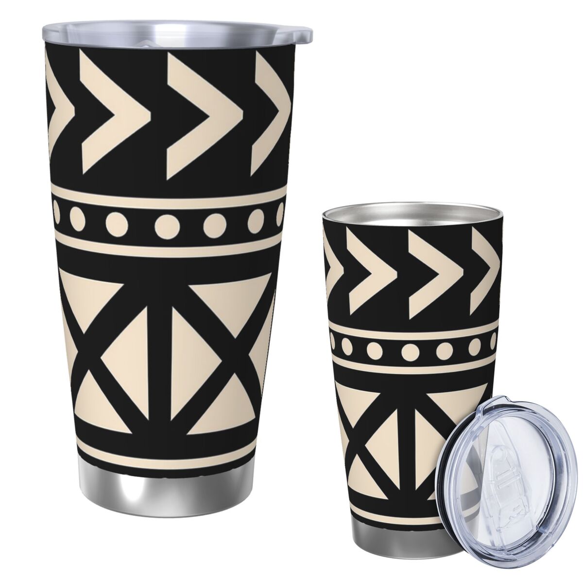 African Mud Cloth Black And Wh - Tumbler 20Oz White ulasan dan harga