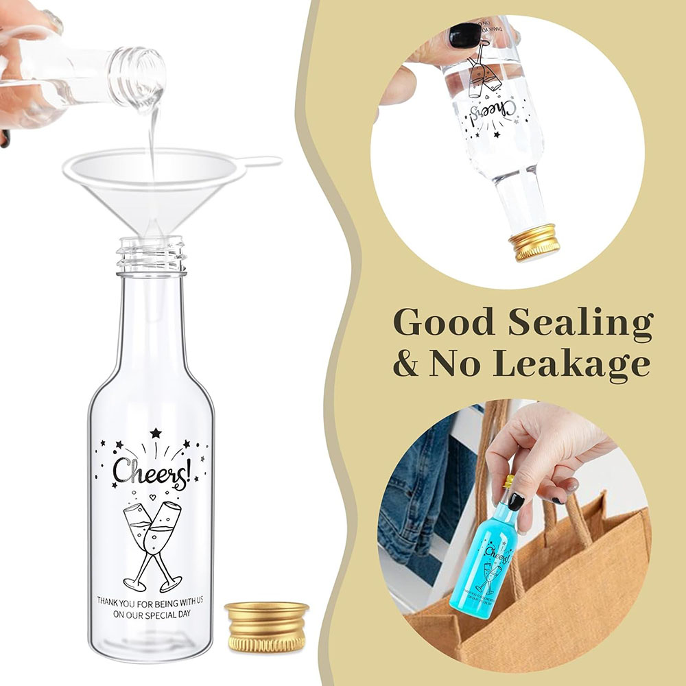 50Pack Mini Liquor Bottles,1.7 - Water Bottle Blank ulasan dan harga