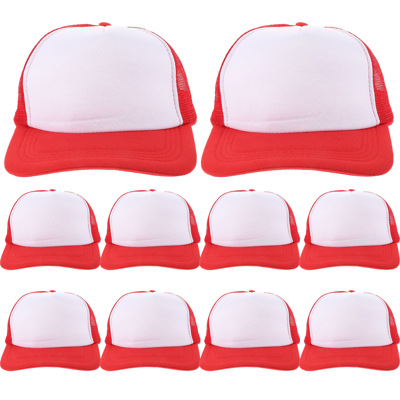 10Pcs Blank Mesh Baseball Hat  - Hat Sublimation Blank ulasan dan harga